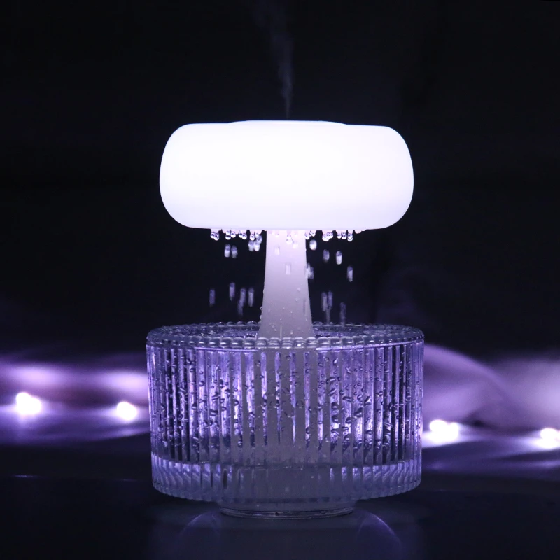 Meditation Aid Yoga Sleeping White Noise Wood Humidifier Usb Humidistat Electric Colorful Led Night Light Humidificador De Aire