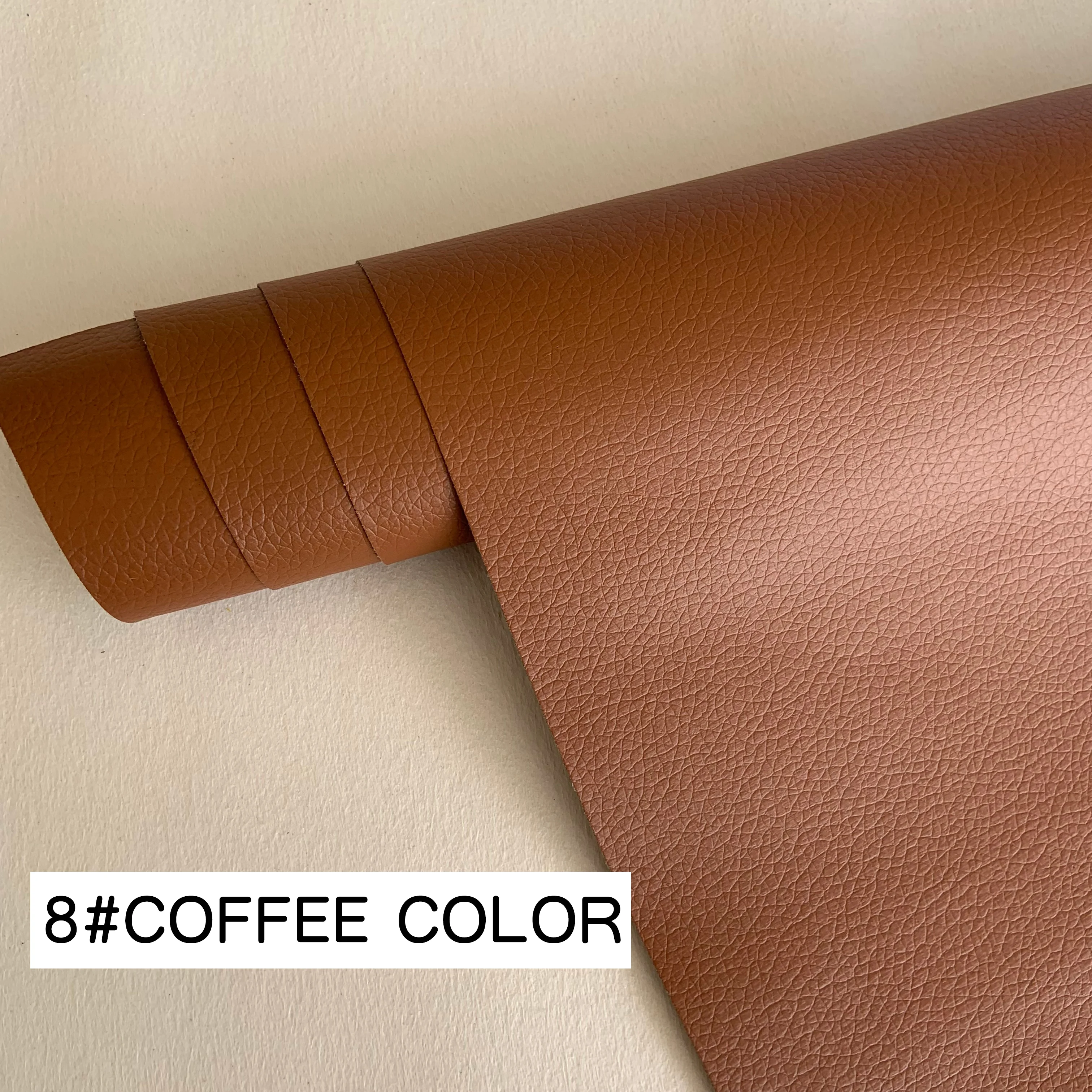 Eco-Friendly Waterproof Self-Adhesive PVC Leather Lychee Printed Faux Leather Rolls for Sofa Chairs