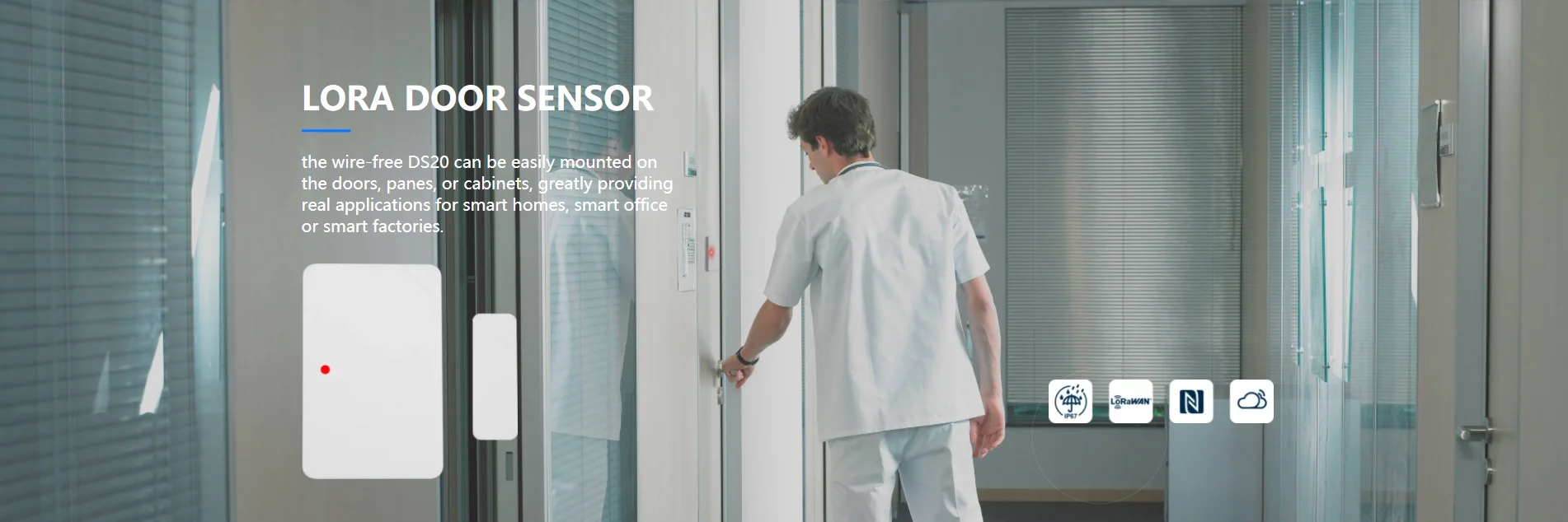 LoRaWAN Intelligent Security and Alarm System Uses Alarm Equipment and Alarm--door Sensor in Warehouses and Important Areas