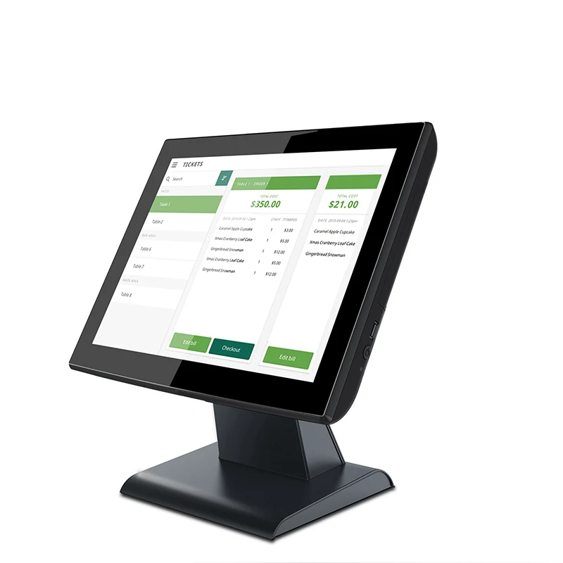 Full Set 15.6'' Main Screen with Second Display Mcdonalds Pos Windows Android Touch  Pos System Cash Register for Small Business