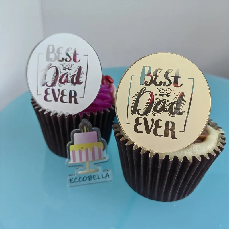 Cake topper in acrilico per la festa del papà - Dekora