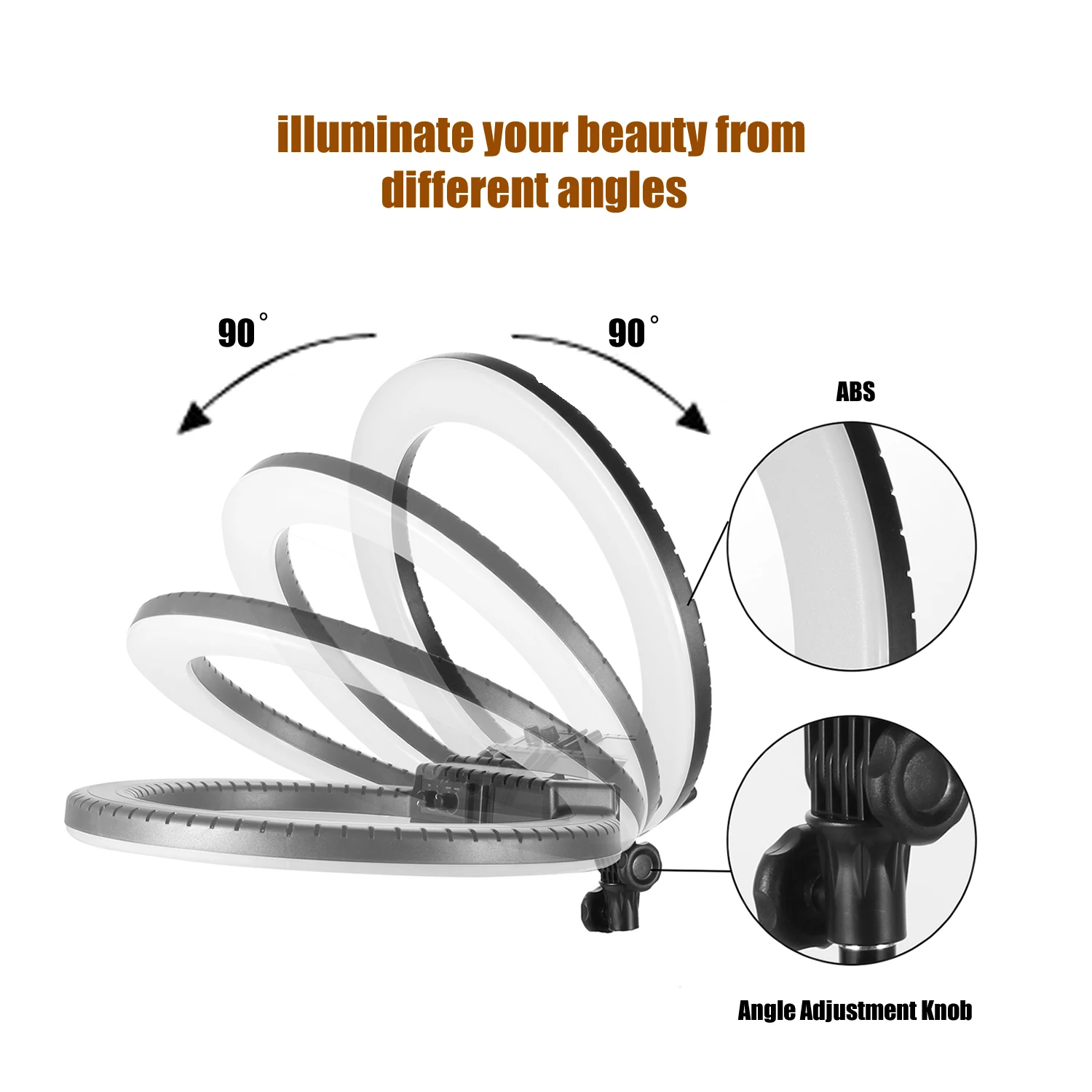 Ring light 18 inch 55W 512 Leds CCT Dimmable Big LED Ring Light With Tripod Stand
