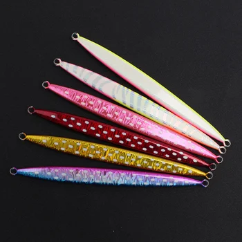 Luminous Lure Iron Plate Fast Sinking 100~300g Heavy Weight Saltwater Trolling Lure for Bass Ocean Beach Fishing – Trolling Lure – view 4