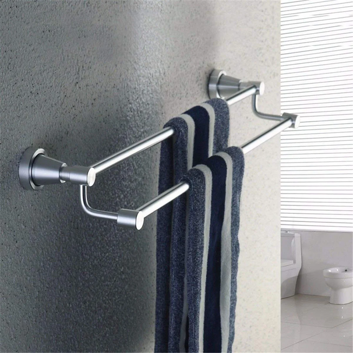 Aluminum Alloy Towel Rack Set Of Six Or Seven Soap Net Towel Rack