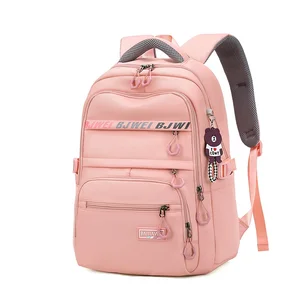 Large Capacity Waterproof Backpack for Girls New Model Fashionable Polyester Zipper for Middle School Students Fifth