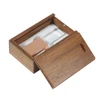 rose with  walnut box