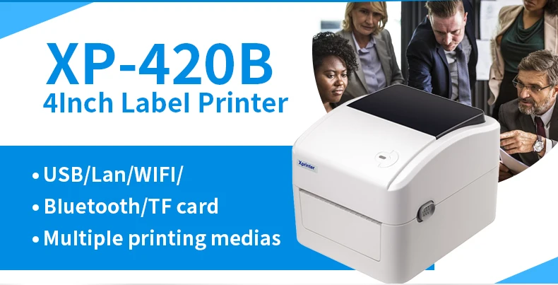 XP-420B Direct Thermal Label Printer A6 Waybill Etikettendrucker PCBA Phomemo Barcode 4x6 Shipping Label Sticker Thermal Printer manufacture