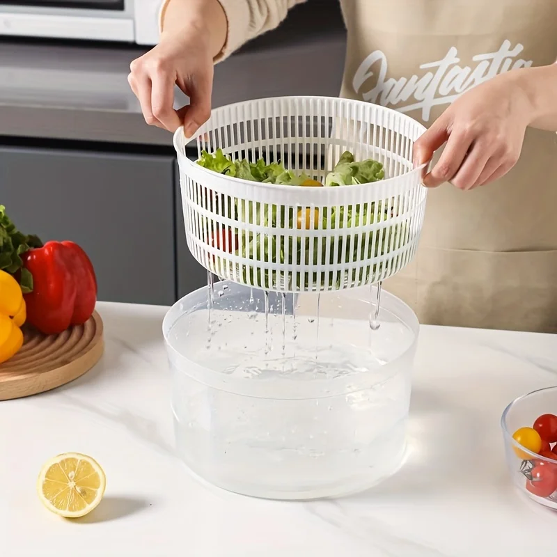 Kitchen Vegetable Spinner Plastic Fruit Salad Spinning Dryer Dehydrator 