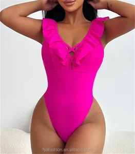 One Piece Bikini Conservative Swimwear Sexy Thong Training Swimsuits for Women 2026