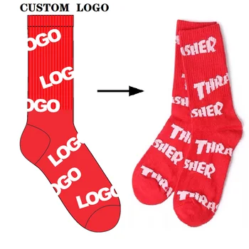 OEM wholesale custom logo socks cotton sports socks custom design socks for men