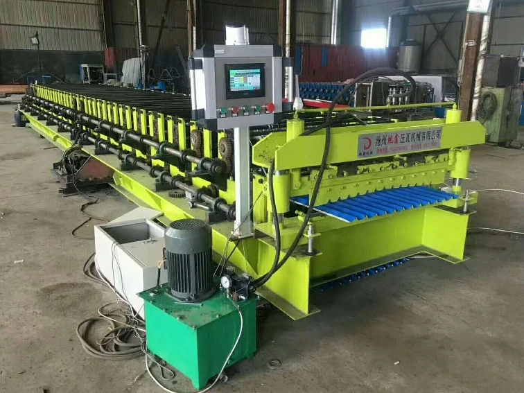 Factory Price Customization Corrugated Metal Tile Making Machinery H12 Trapezoid Roofing Sheet Roll Forming Machine