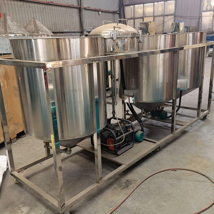 Soybean Peanut Palm Oil Cooking Small Line Sunflower Refining Process Cotton Seed Edible Oil Refining Machine