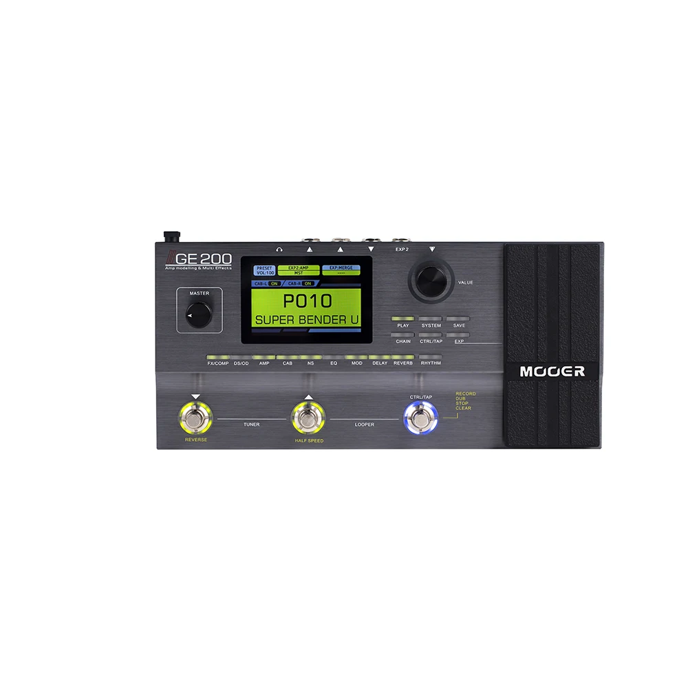 MOOER GE200 Multi Effect Pedal - 26 IR Speakers & Display