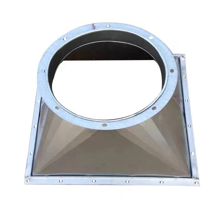 Air Ducting Square to Round Fittings Transition for HVAC System