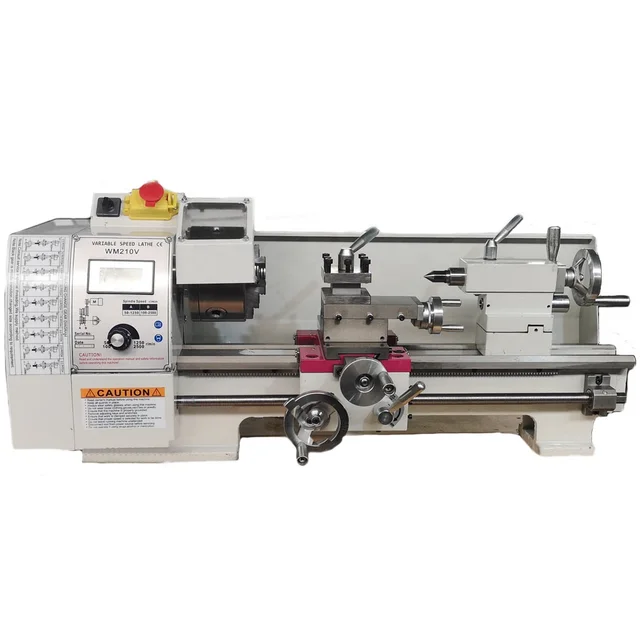 Upgraded Brushless 1100W 8 x 16"  Mini Metal Lathe WM210V  Bench Top Lathe Machine