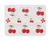 Rectangular white cherry eight-piece set