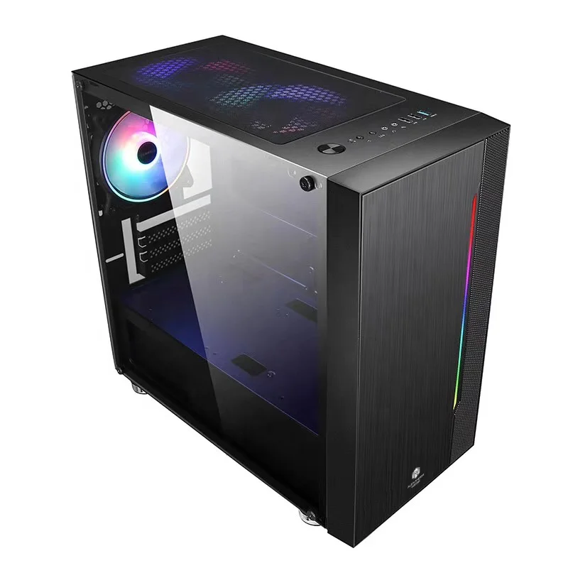 Лидер продаж игровой чехол для микрокомпьютера с полосками ARGB дополнительная акриловая боковая