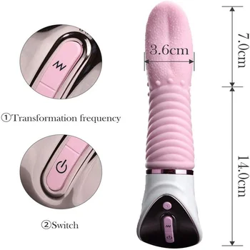 Adult Products Electric Female Vibrating Masturbator Pussy Licking Dildo Magic Tongue Licking Vibrator for Women