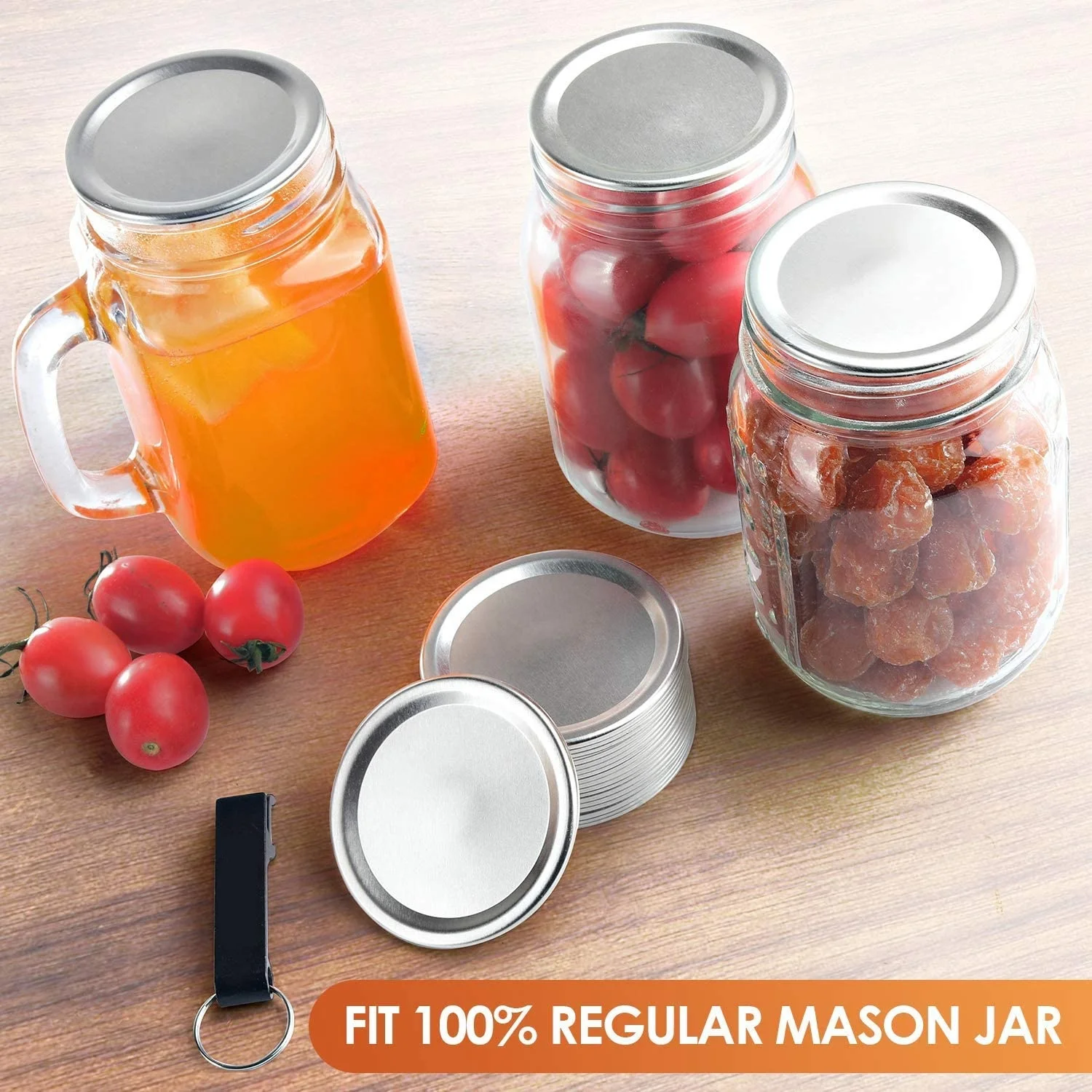 70 Mm 86mm Stainless Steel Mason Jar Canning Lids Buy Canning Lids
