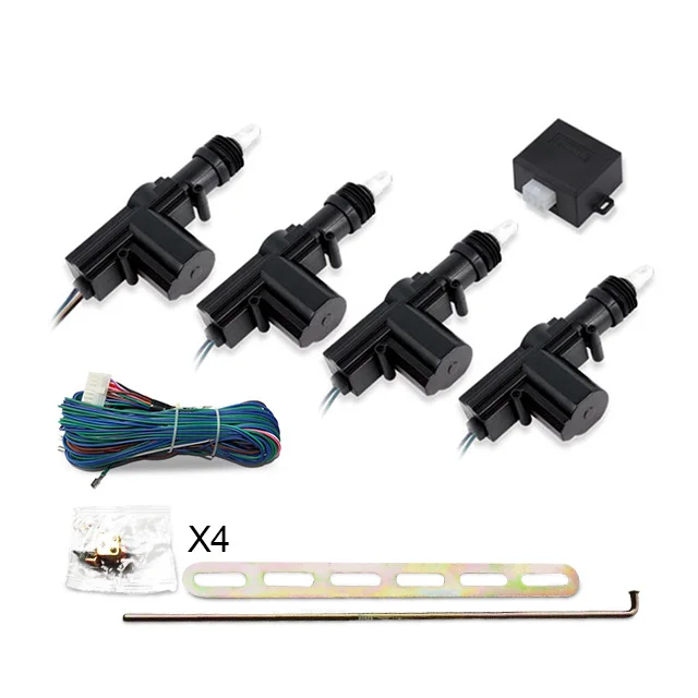 Promata Car Central Locking System 12v Door Lock Actuator with 4 Motors 6kg Push Power Car Center Lock Gun