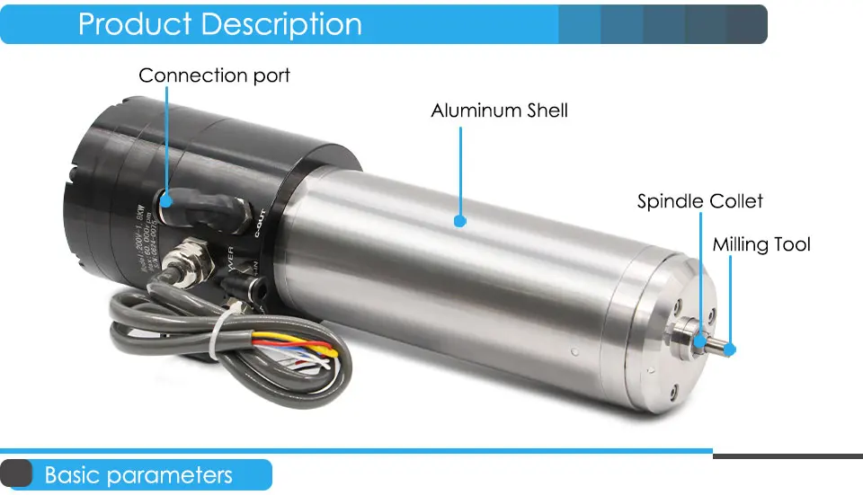 1.8kw Water Cooled Atc Spindle Automatic Tool Change Auto Tool Change