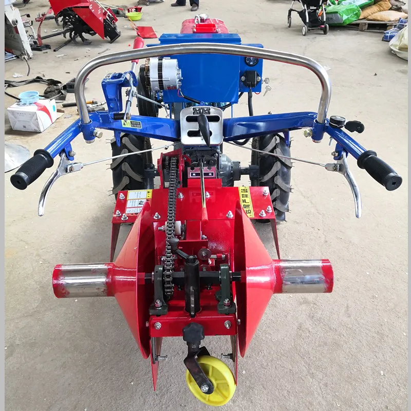 22hp min Two Wheel Hand Tractor Cultivator with diesel Engine Electric Start Big 151 and 181 Chassis