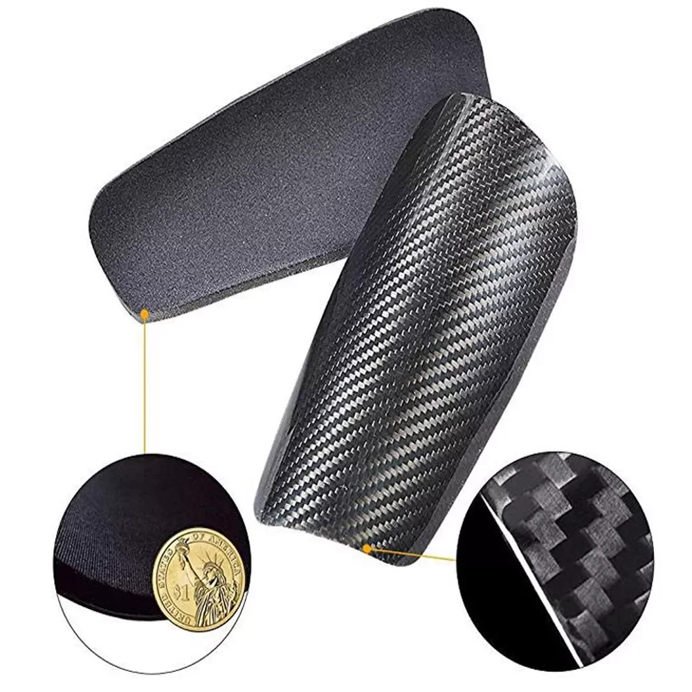 Customized Carbon Fiber Soccer Shin Guards Football Leg Protective Pads