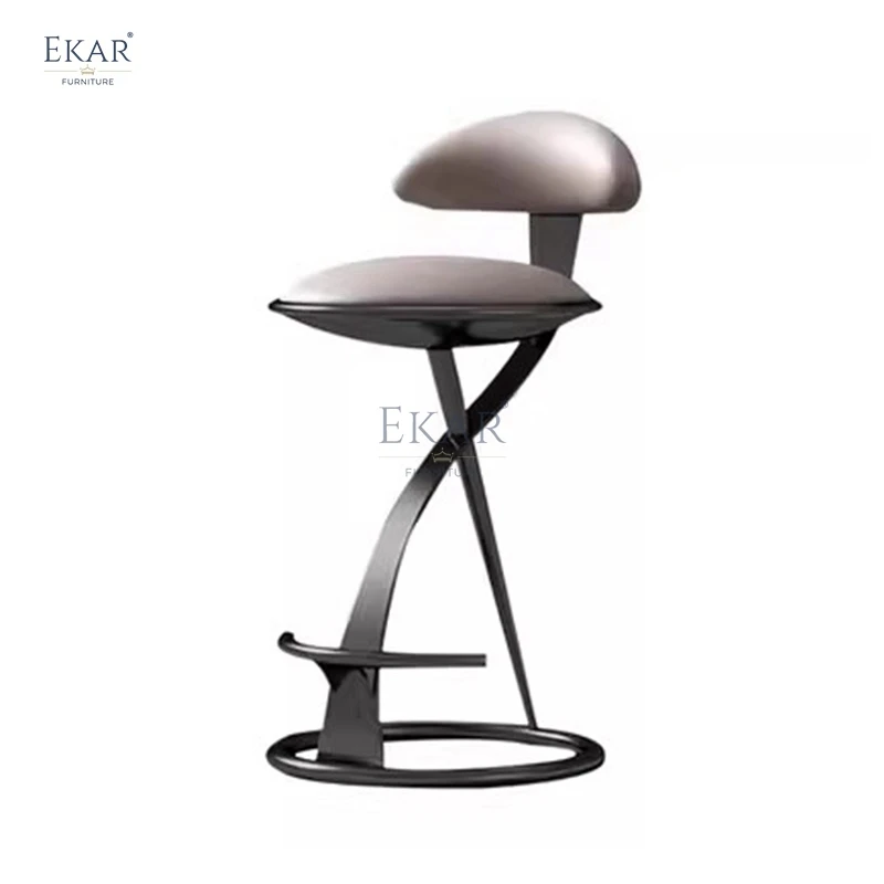 New modern design style metal bar stool living room leisure chair supplier