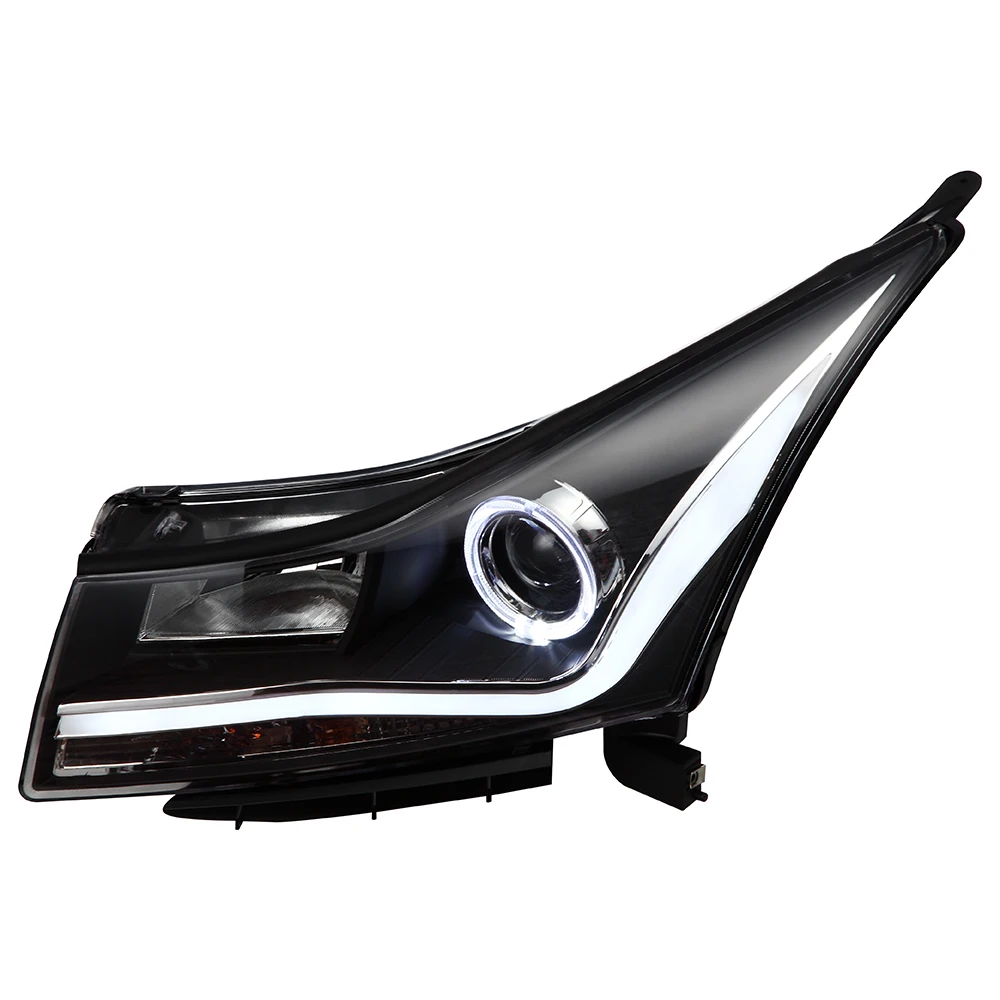 Vland Wholesales With Angel Eye Headlights Car Full LED Head Light Assembly Front Headlamp 2010-2014 For Chevrolet Cruze details