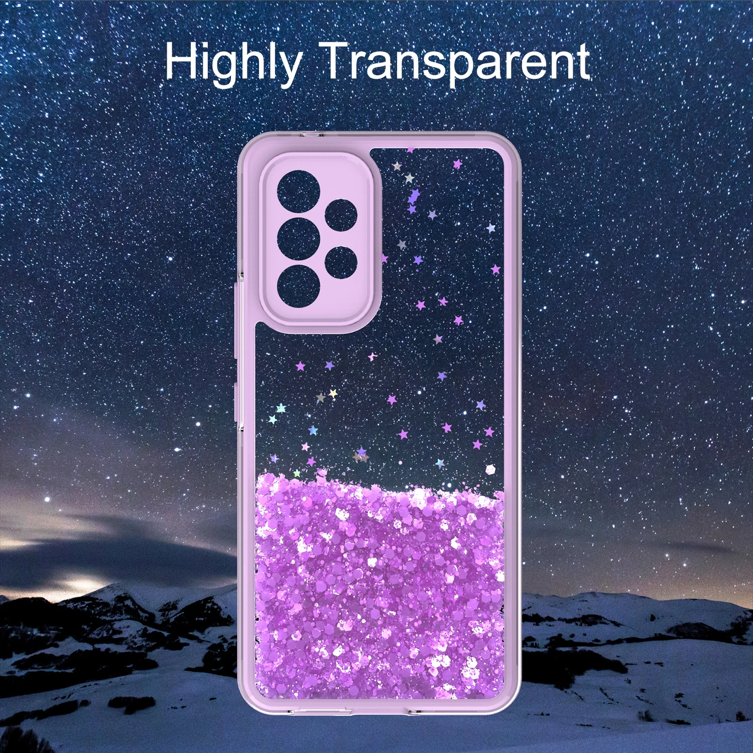 Oem All Round Protection Cheap Mobile Anti Shock Heat Transfer Glitter