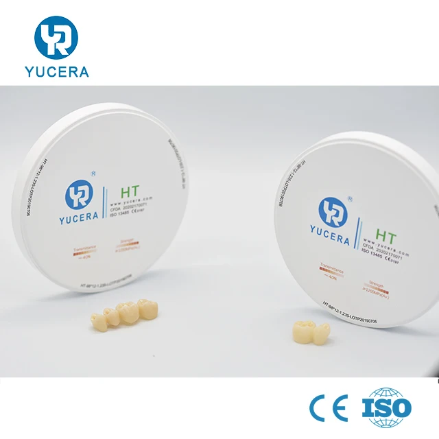 YUCERA Dental Lab CAD CAM 98 Open System Zirconia Ceramic White Zirconia Dental Block