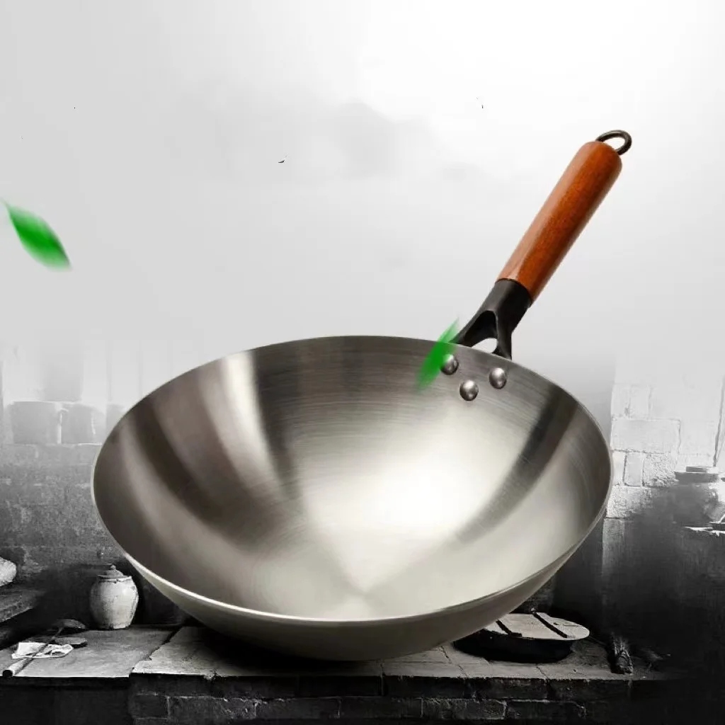New Arrival Craft Wok Traditional Hand Hammered Carbon Steel Wok With