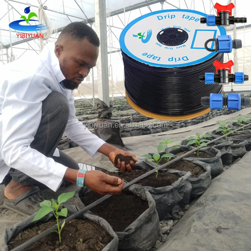 1 Hectare Greenhouse Garden Water Hose 16mm Plastic Drip Irrigation Pipe Kit with 40 Hectare Drip Tape
