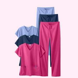 Custom logo Medical Waterproof Dental Clinic Jumpsuit Jackets Scrub Women Men Nurse Doctor Waterproof Medical Scrubs Uniforms