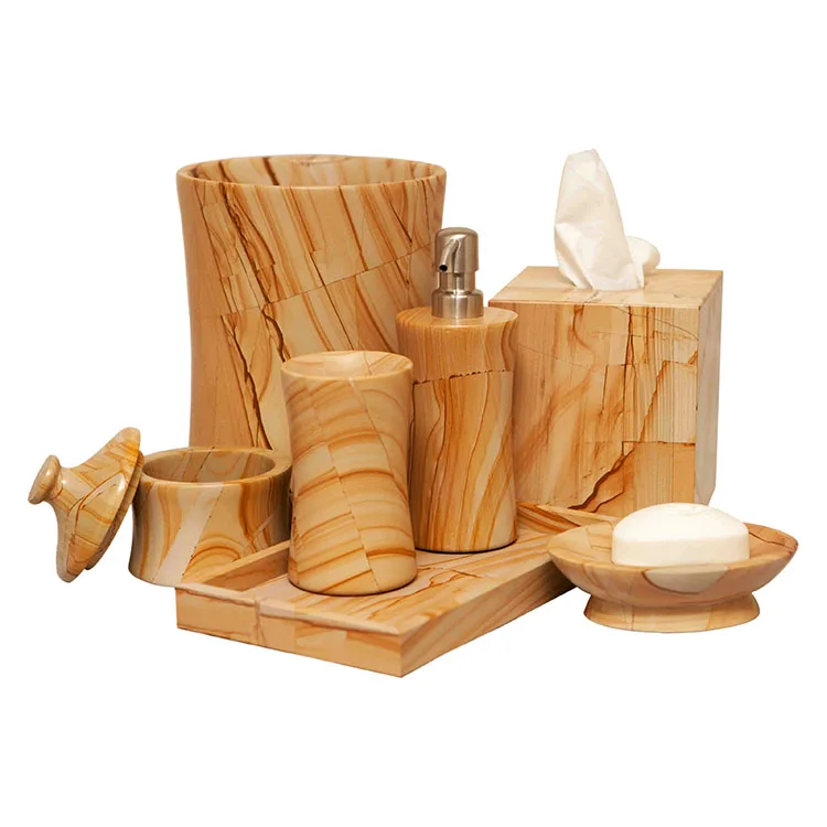 product natural stone bathroom accessories accessory set-4