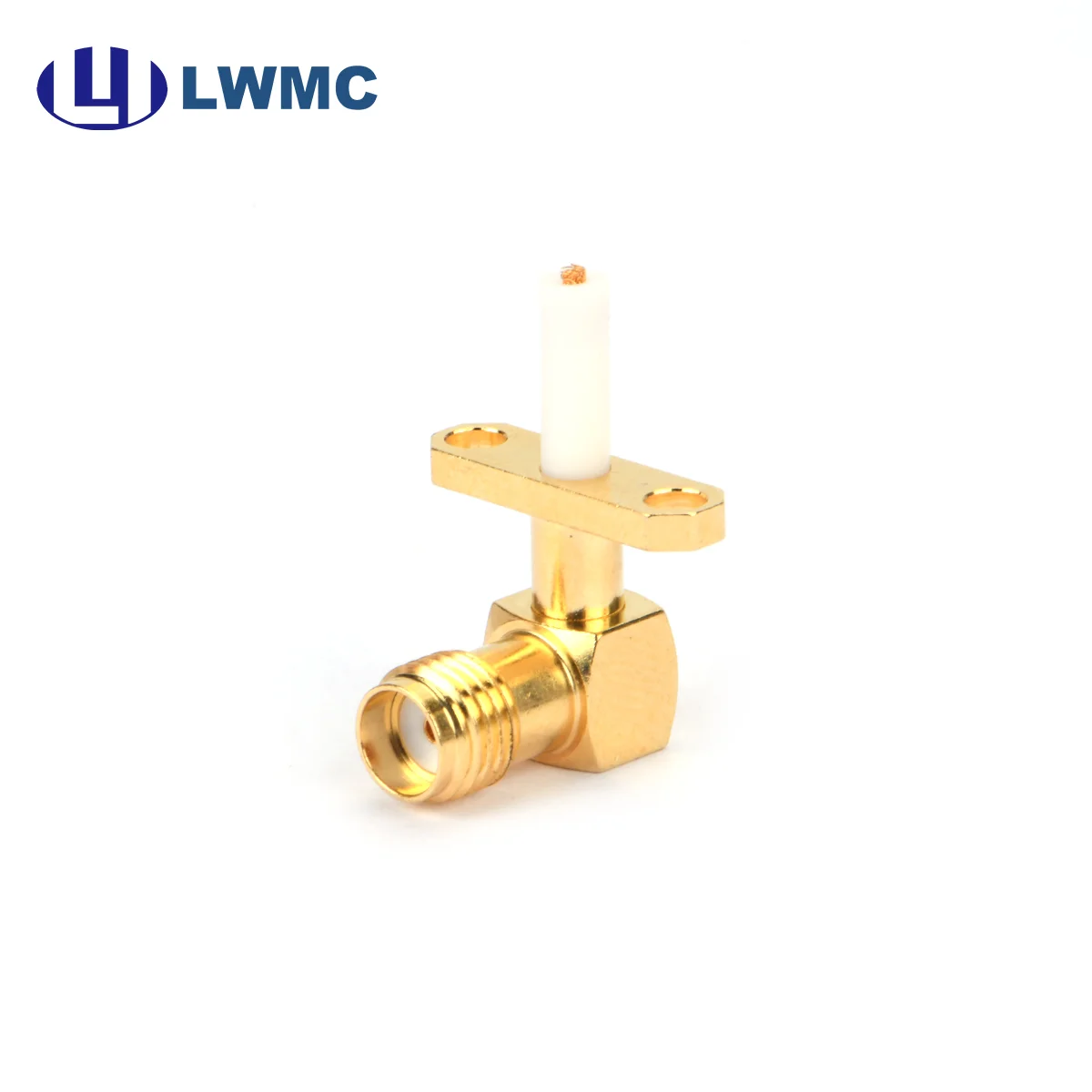 SMA femmina R/a con flangia a 2 fori