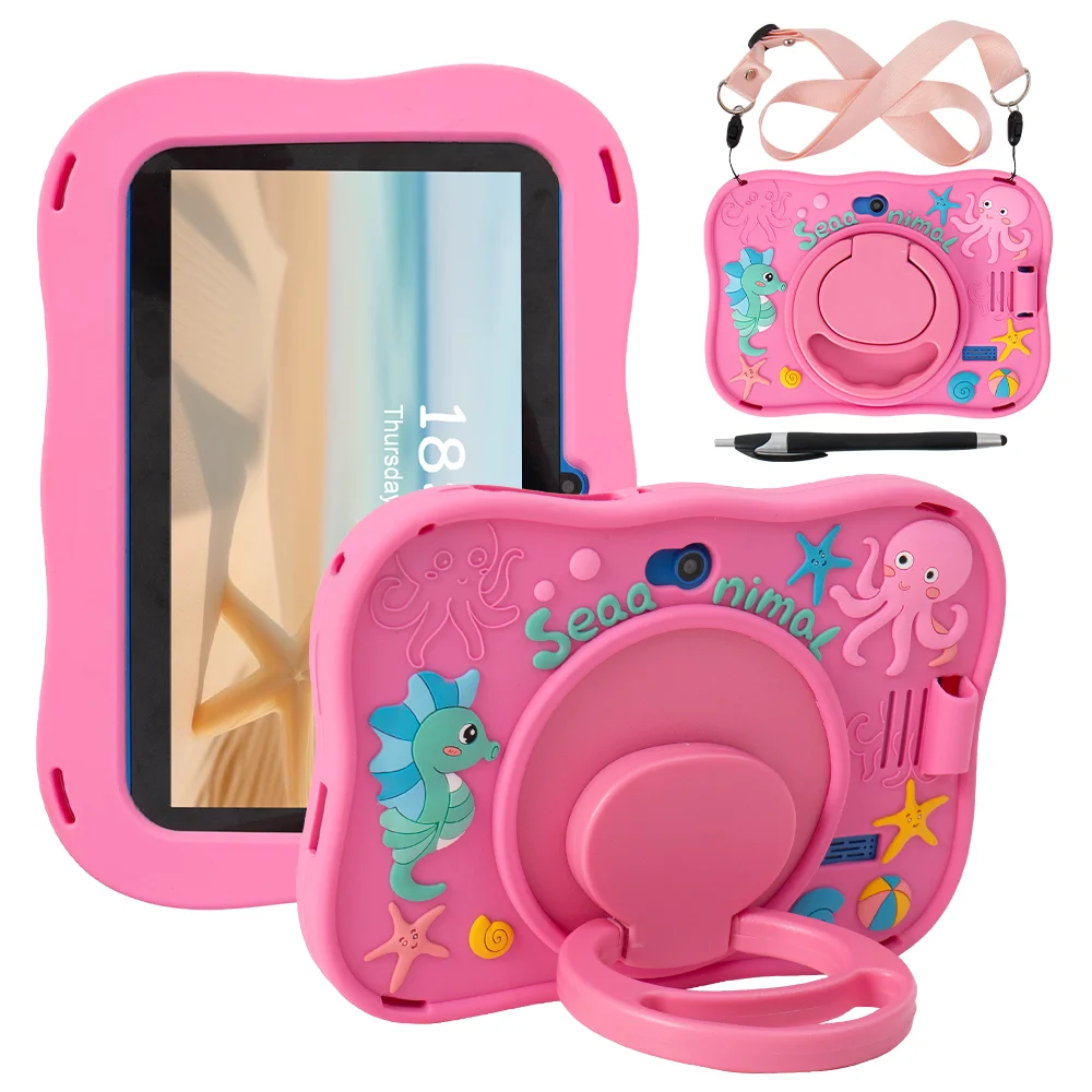 New Design 7 Inch Android Tablet Q88 Model for Kids 32GB Memory 2GB Allwinner Processor Educational Kids Learning Tablet PC