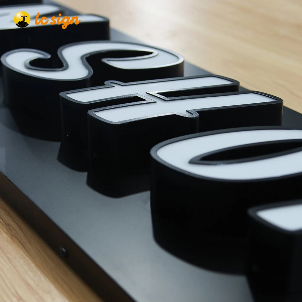 Открытый led подсветка Логотип сотовый телефон магазин названия