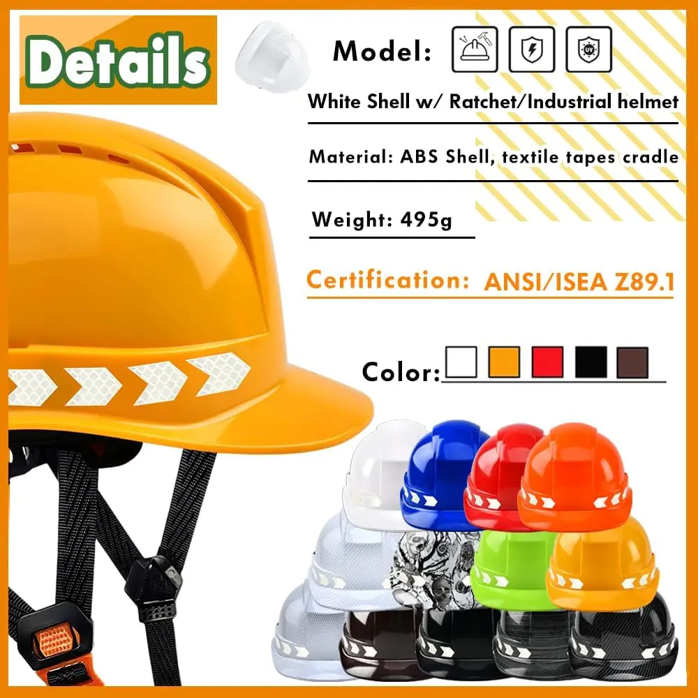2024 New Construction Helmet Carbon Fiber Style Industry Safety Hard Hat Logo