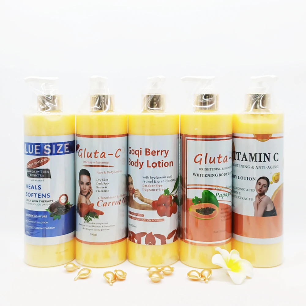 OEM Private Label Customize Wholesale Body Lotion Factory Price Gluta Kojic  Skin Care Whitening Brightening Spot Remove Products