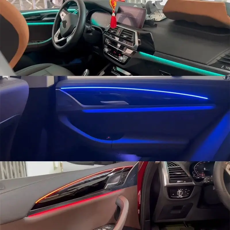 11 Colors LED Ambient Light Interior Atmosphere Lamp for BMW X3 18