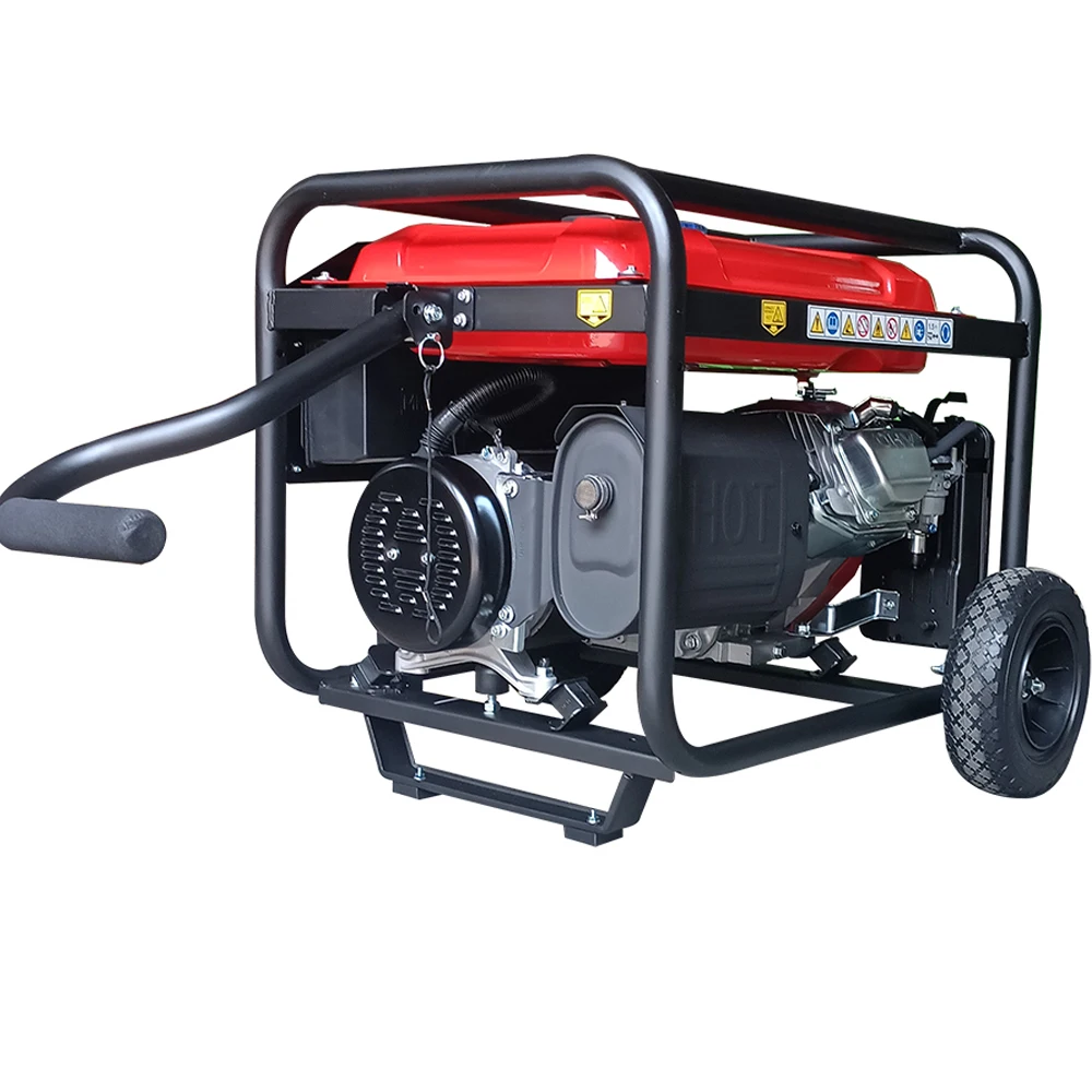 China Factory  Gasoline Engine Generator 2500 2.5kw 3kw 168F-1 Portable Gasoline Generator Manual With Wheels