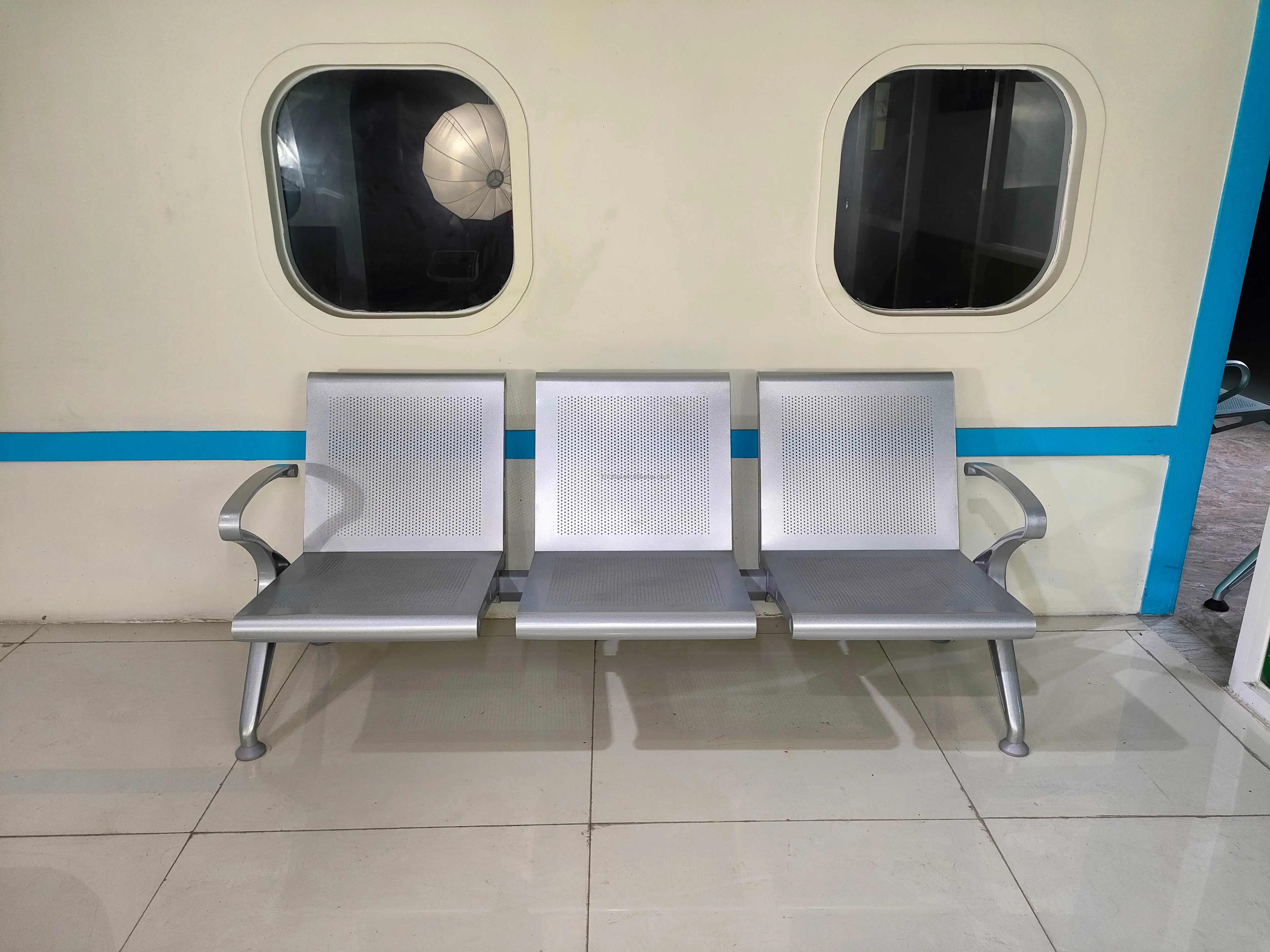 Modern Stainless Steel Multifunction Armchair 5-Year Warranty for Waiting Rooms 1-3 5 Seats for Airport Hospital School Gym Use 6