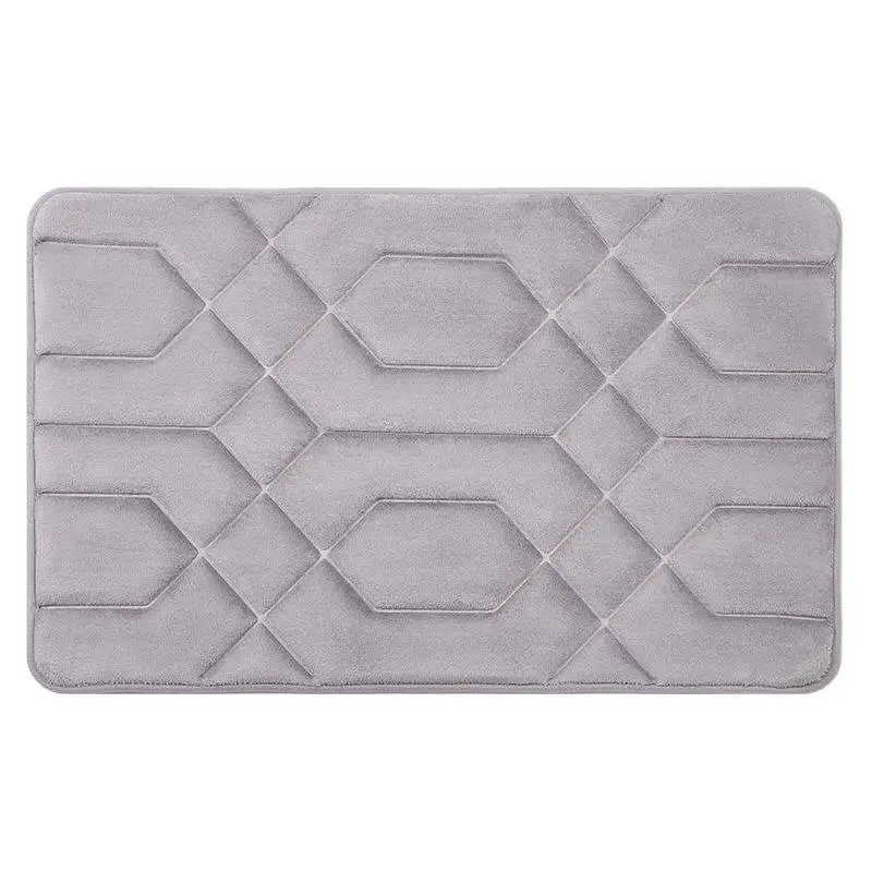 Hot Selling Custom ABSorbent Bath Mat Non-Slip Floor Mat Bedroom Kitchen Door Toilet Hotel Geometric Pattern Cushioned Adults