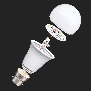 BIS Certification india skd led bulb raw materials white light led bulb light 5w 7w 9w 12w 15w 18w E27 B22 led light bulb parts