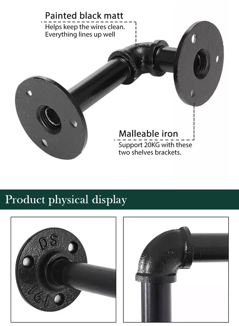 Cast Iron Adjustable Joist Hanger Support Wall Mounting Floating ...