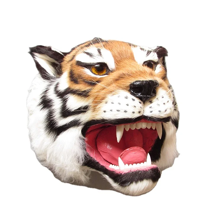 Modern Style 35*30cm Big Synthetic Tiger Head Wall Art - Durable