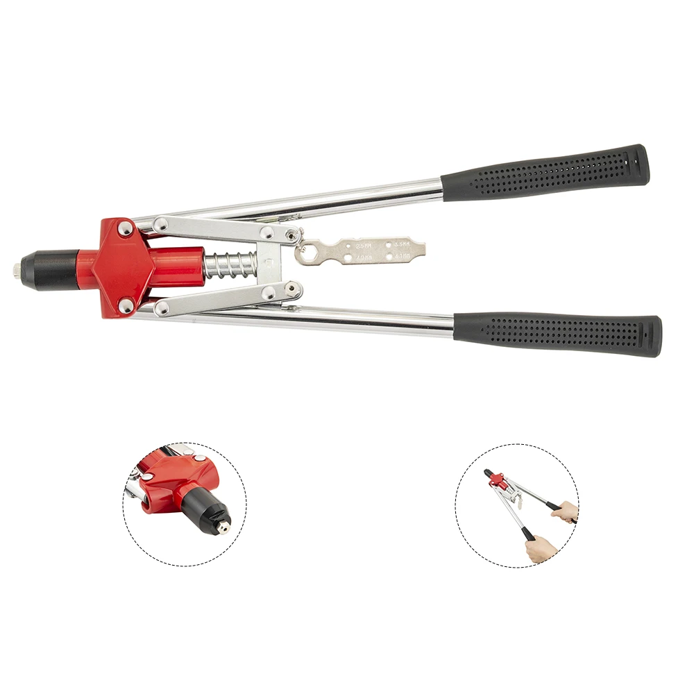 Heavy Duty Manual Fast Riveter Tool for Plastic Metal Leather Vehicle ...