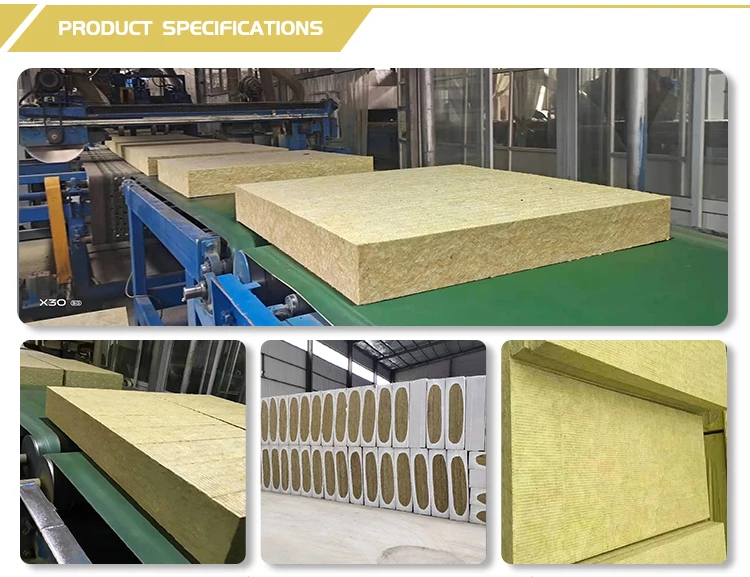 Light Weight Rock Wool Soundproof Fiber Panel Mineral Rock Wool Board ...