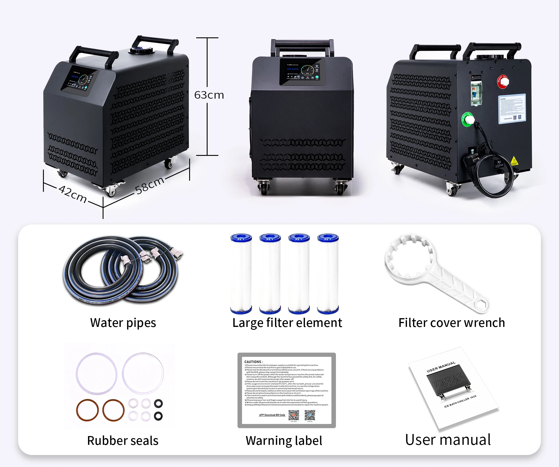 Ice Bath Water Chiller, R410A, 220V - detail 24
